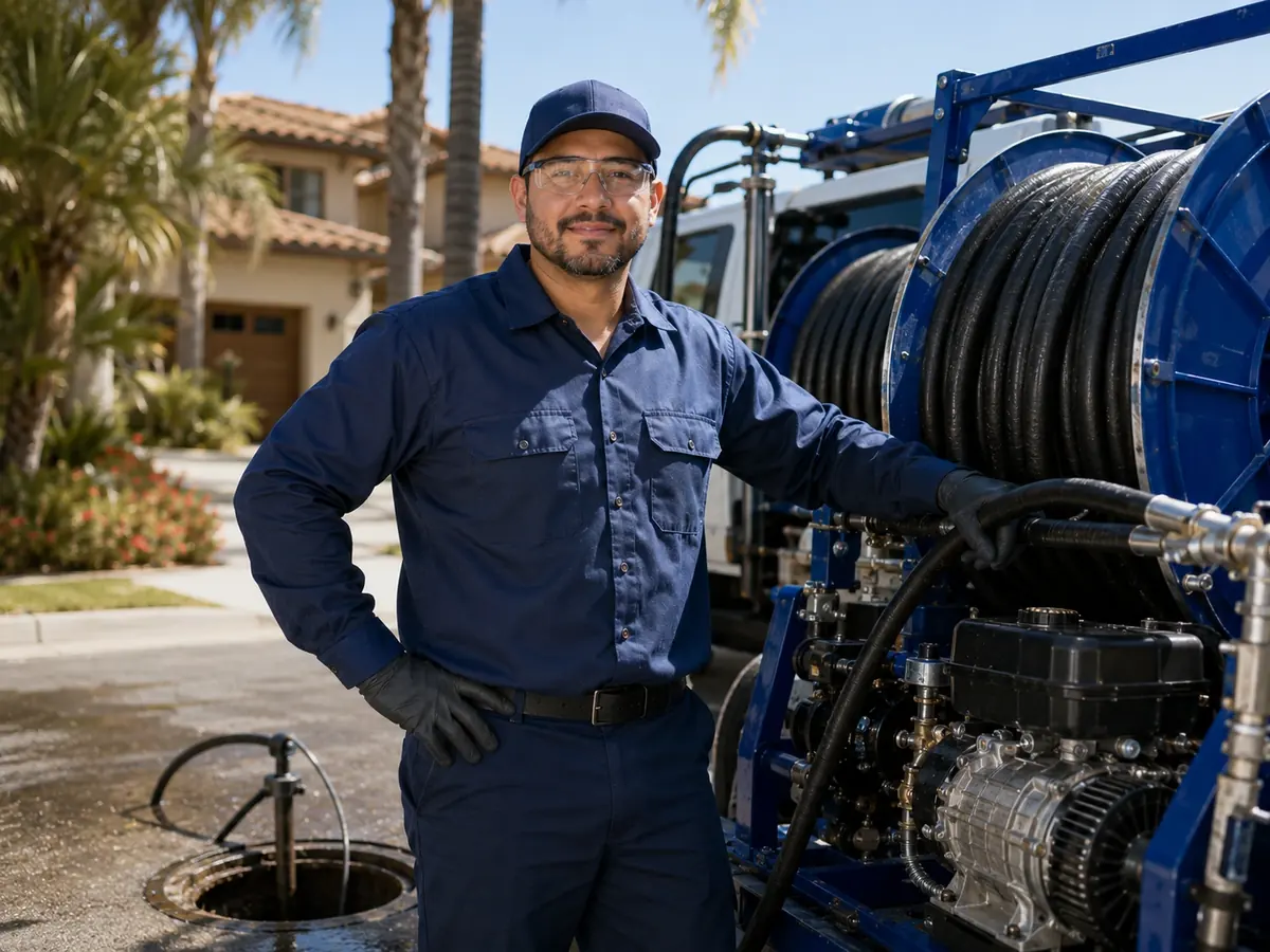 Hydro jet sewer cleaning in Arroyo Grande