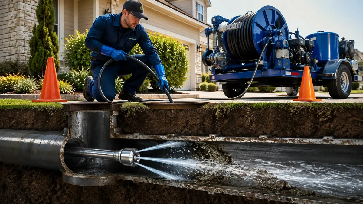 Main Sewer Line Hydro Jet Cleaning in Arroyo Grande