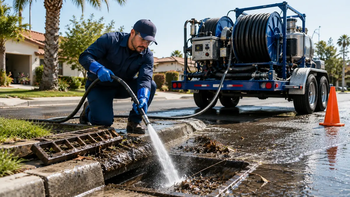 Storm Drain Hydro Jet Cleaning in Arroyo Grande