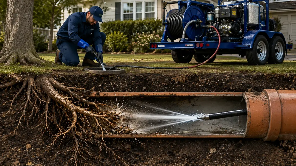 Tree Root Removal with Hydro Jetting in Arroyo Grande